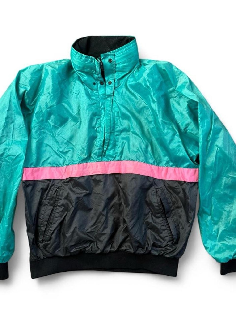 Vintage Hotstuf Half-Zip Colorblock Windbreaker